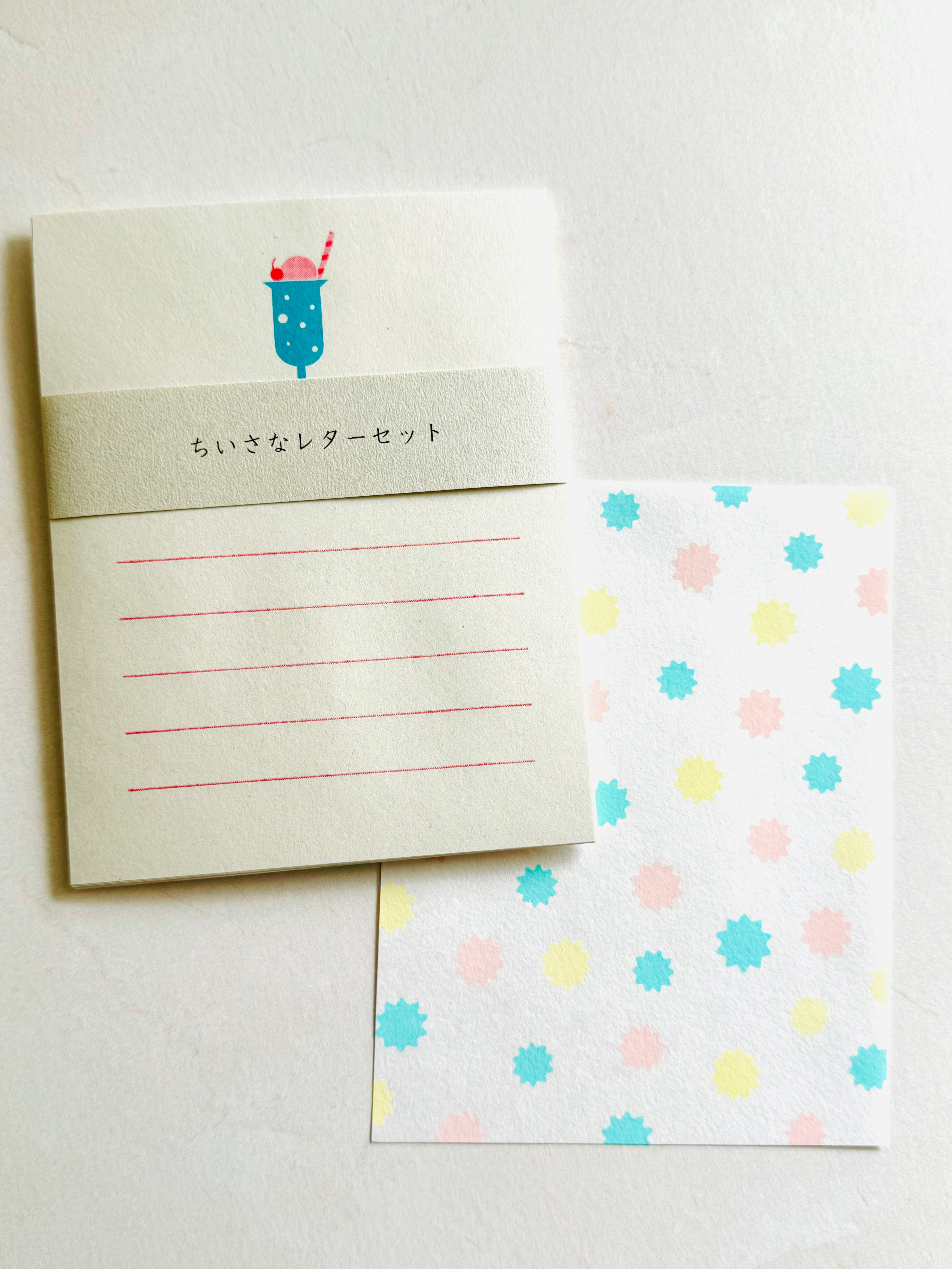 [Mizushima] Oyatsu Cream Soda small letter set