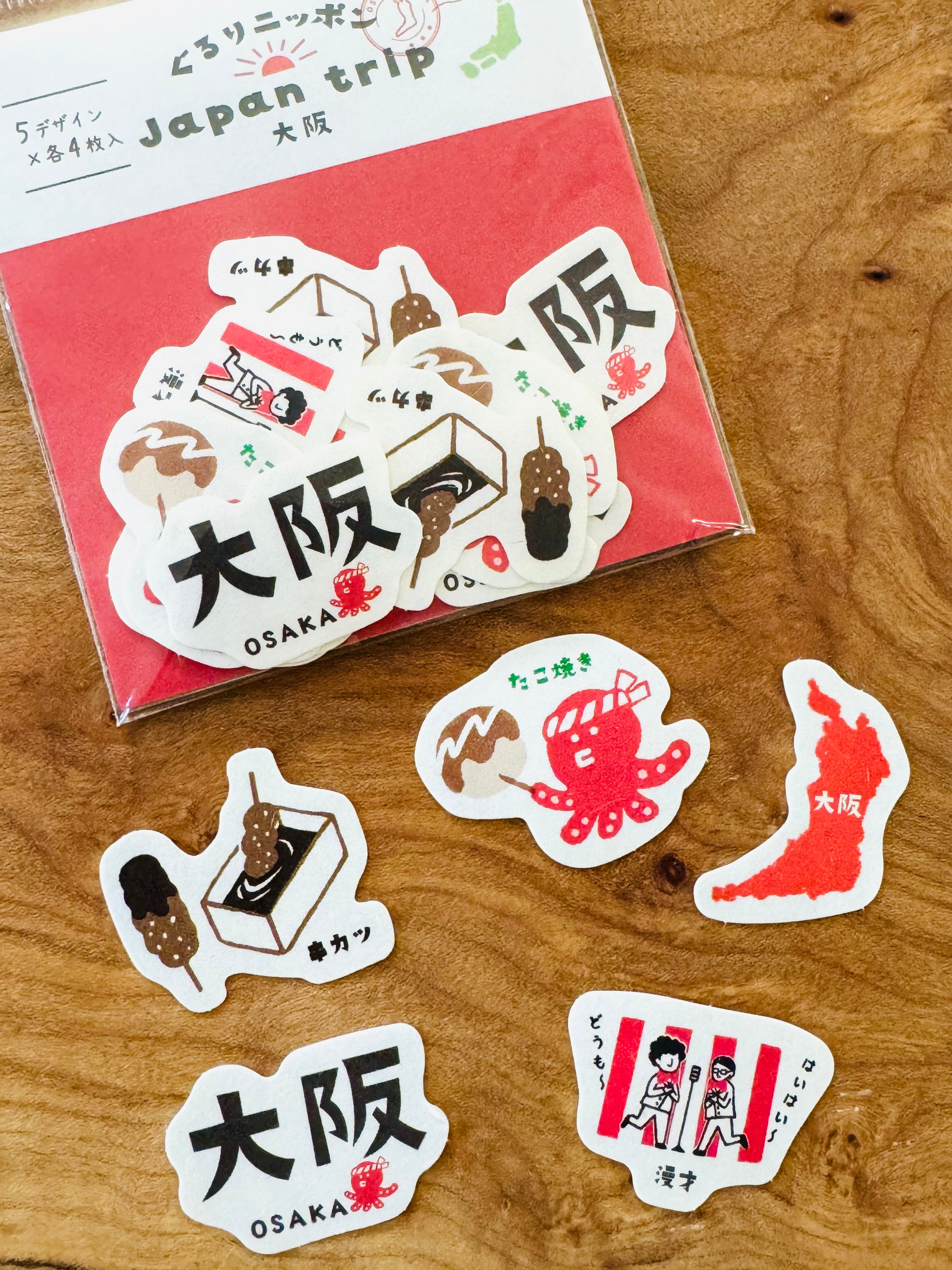 [Furukawashiko] Gifu and Osaka Soebumi mini letter + flake stickers {discontinued • no restock}