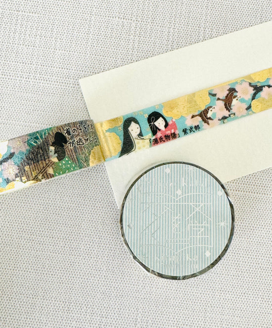 [SEAL-DO] Shinzi Katoh x Walking Literature series:  Tale of Genji, Cat Town, School Girl, Last Leaf, Takase River, Dandelions Bloom, Moon over Mountain washi tape