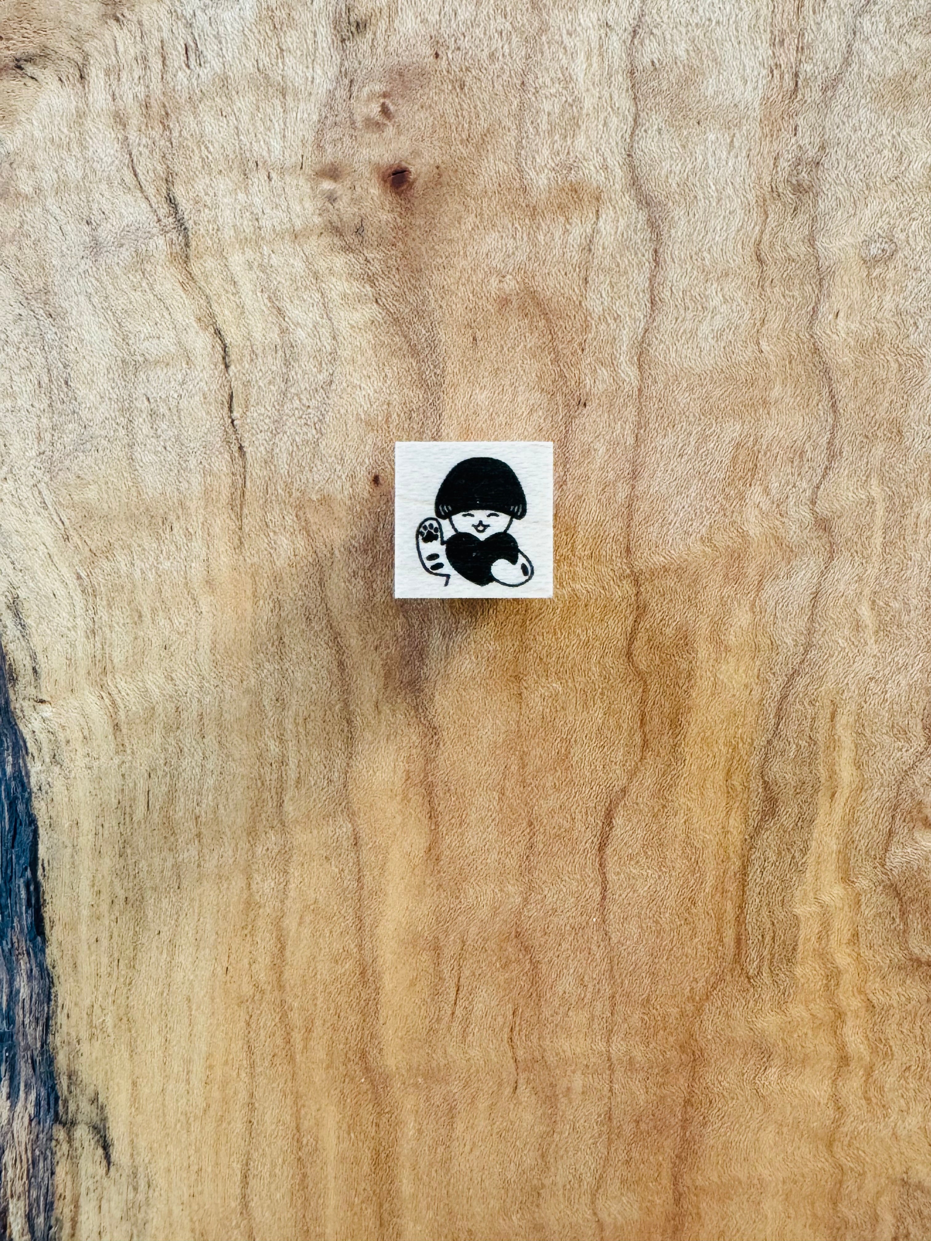 [Mushroom Cat] Everyday mini rubber stamps