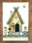 [Mushroom Cat] Days of Summer postcard