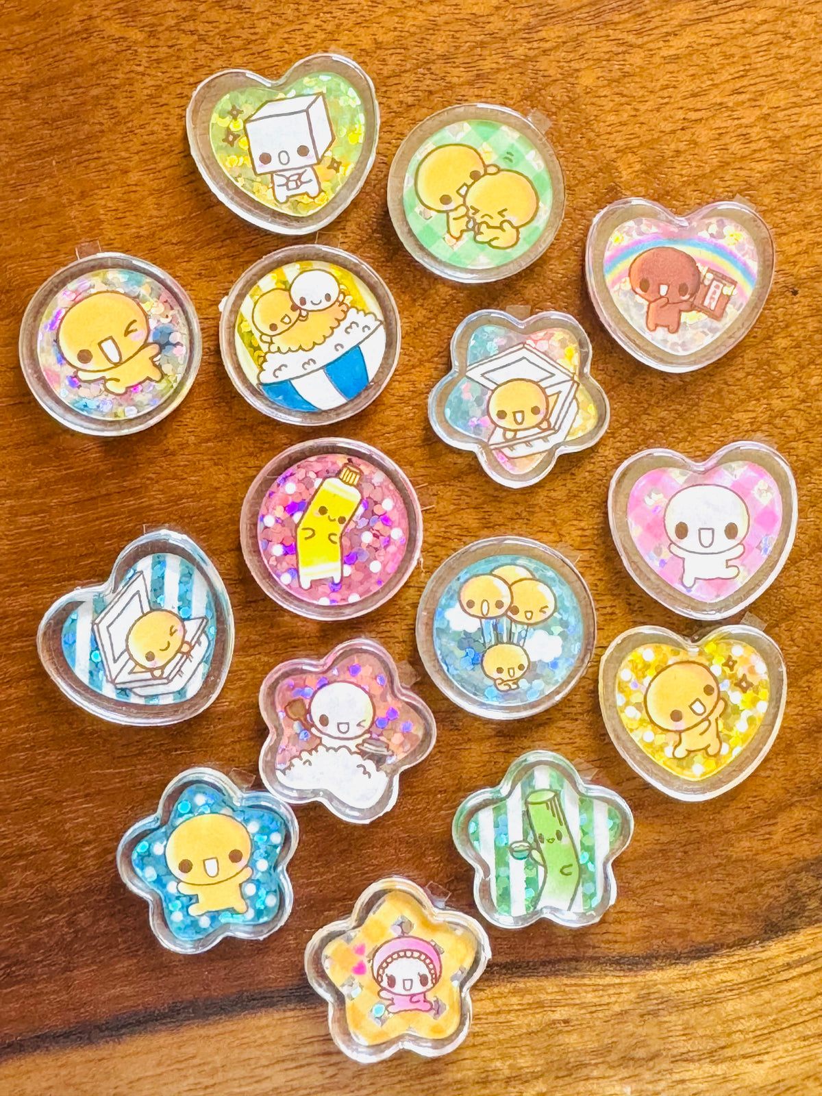 [Crux] Natto chan Gem drop stickers – papertreats