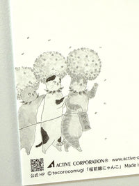 [tocorocoomugi] Cat Trio Blossom Dance