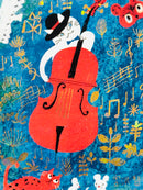 [SEAL-DO] Shinzi Katoh x Kenji Miyazawa: Magic Lantern Museum “Gauche the Cellist" • Sparkling postcard