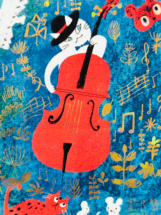 [SEAL-DO] Shinzi Katoh x Kenji Miyazawa: Magic Lantern Museum “Gauche the Cellist" • Sparkling postcard