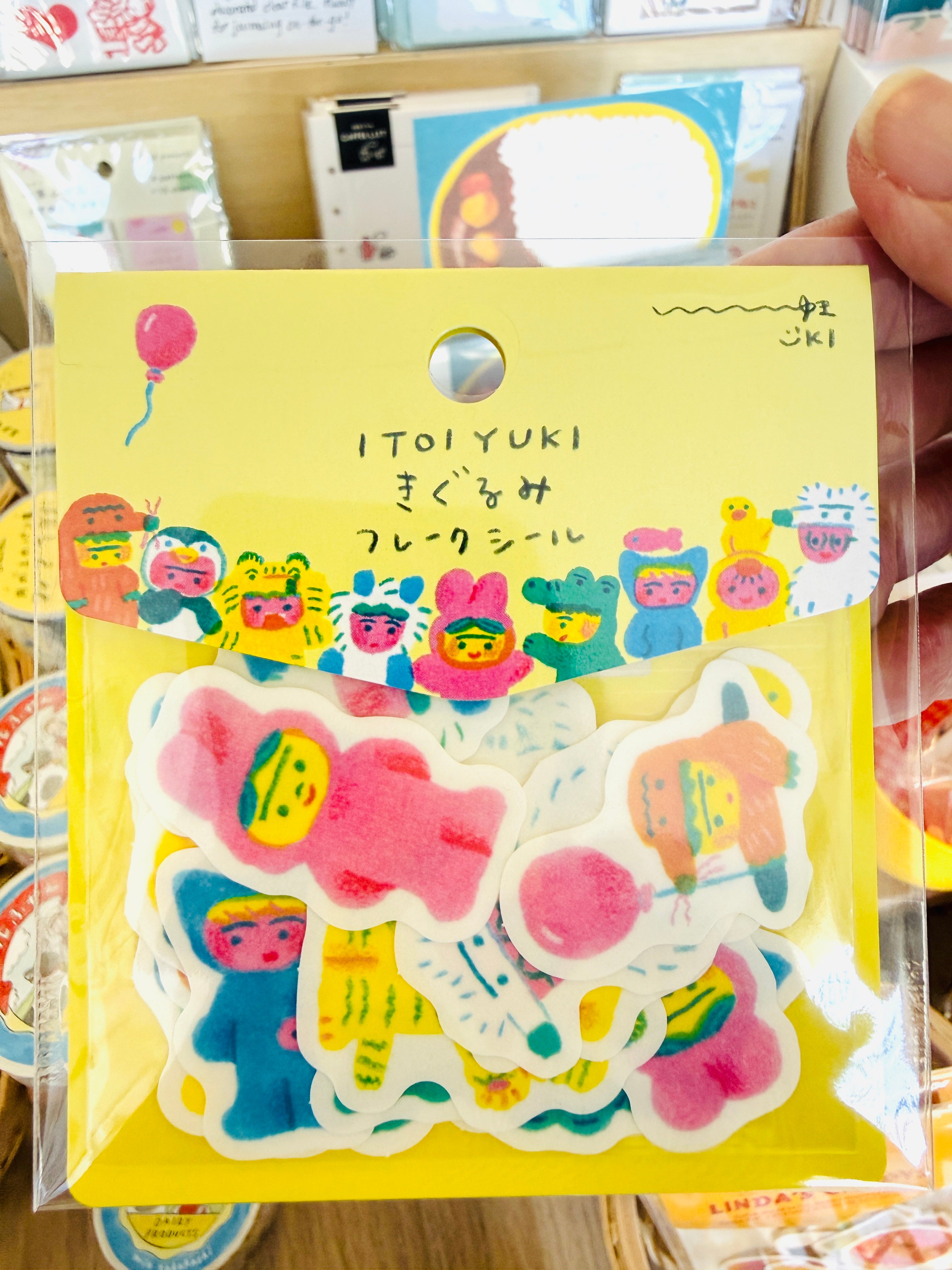 [Tegamisha] ITOI YUKI · Kigurumi Flake Stickers