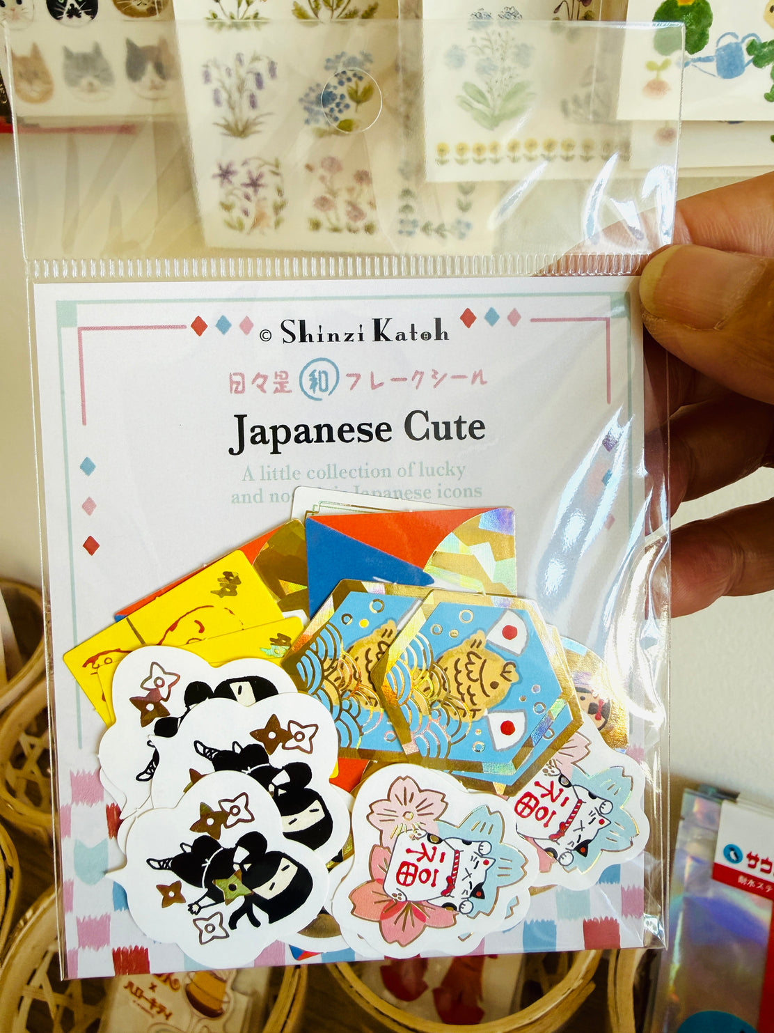 [SEAL-DO] Shinzi Katoh x Japanese Cute Motif Kira Pika flake stickers