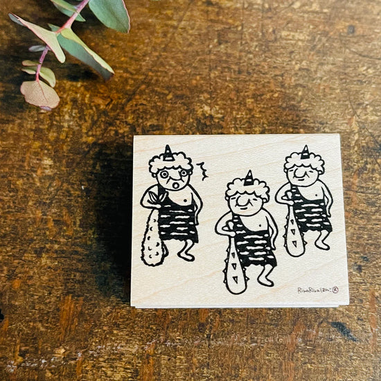 [RiraRira Hanko] Uncle Iwai Setsubun Oni rubber stamp