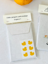 [trois M] 🐧 Penguin Pochi Mini Envelope (set of 6)