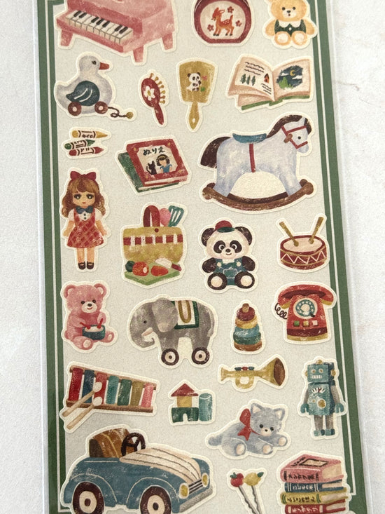 [MIND WAVE] Nostalgic Toys sticker sheet