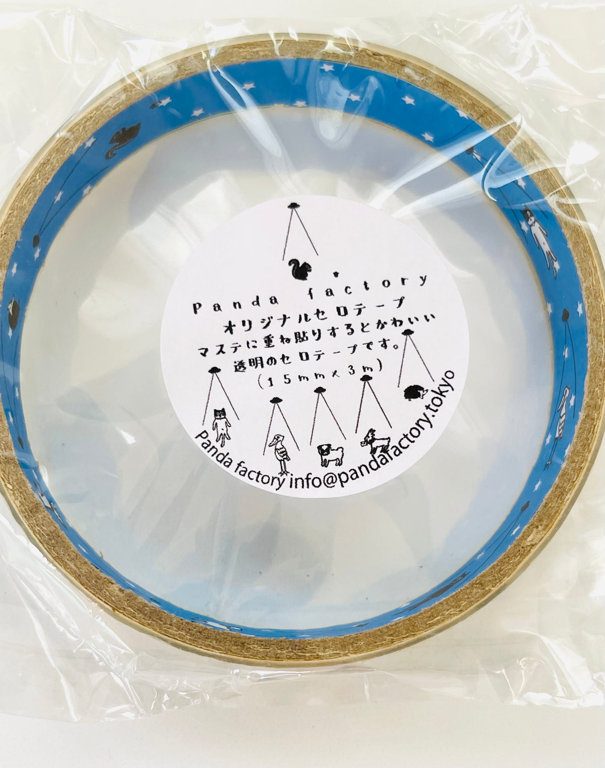 panda factory: Animals UFO {clear cello tape}
