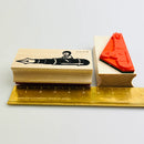 [RiraRira Hanko] Mamoru-kun Fountain Pen Ride rubber stamp