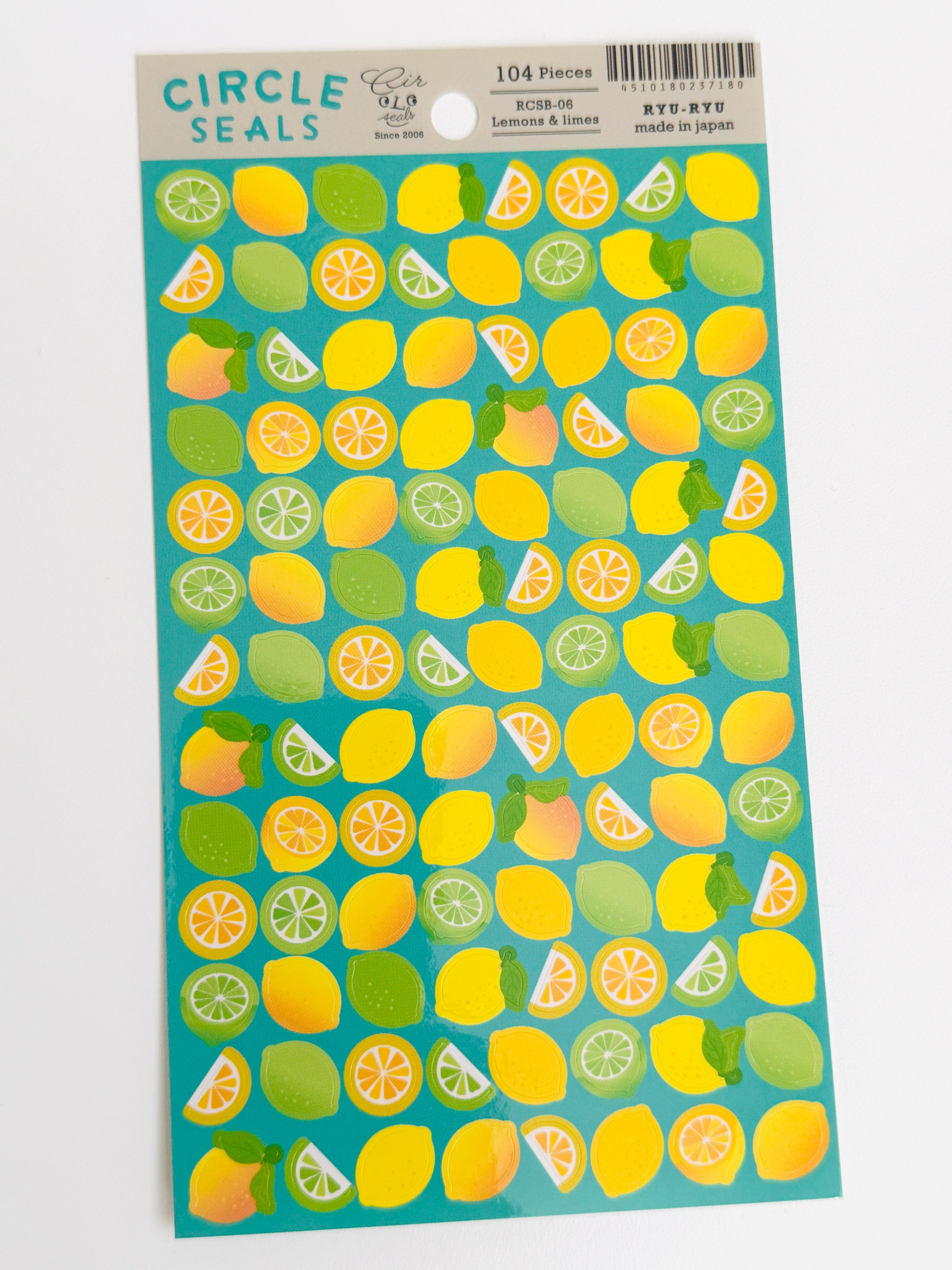 [Ryu-Ryu] Lemons & Limes sticker sheet