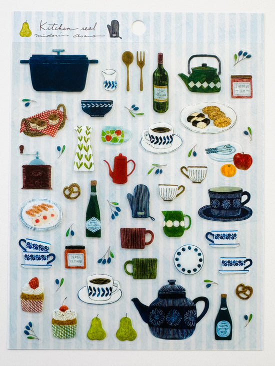 [cozyca] Midori Asano • Rustic Kitchen sticker sheet