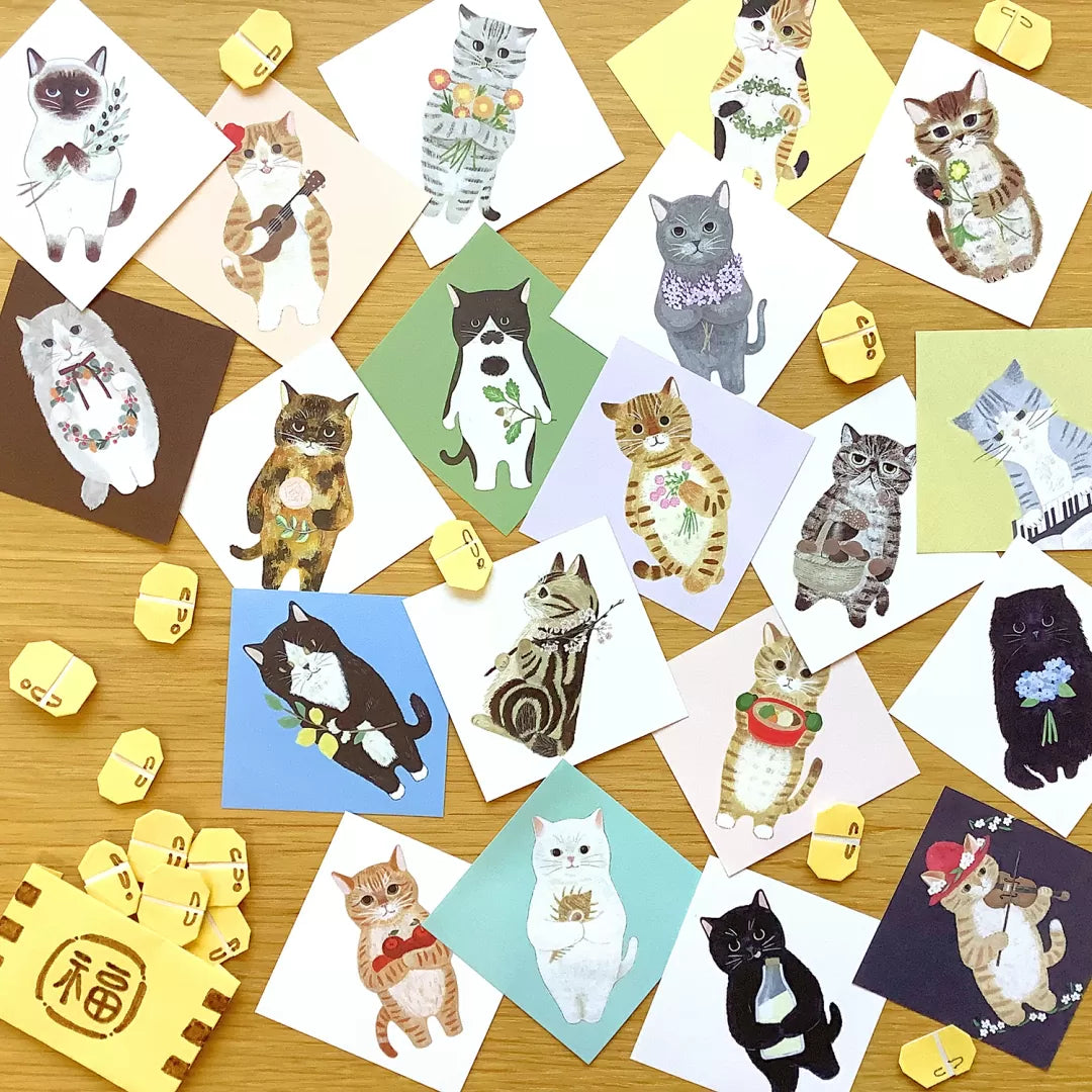 [4legs] "For Cat Lovers" Miniature Loose Memo Set in Box