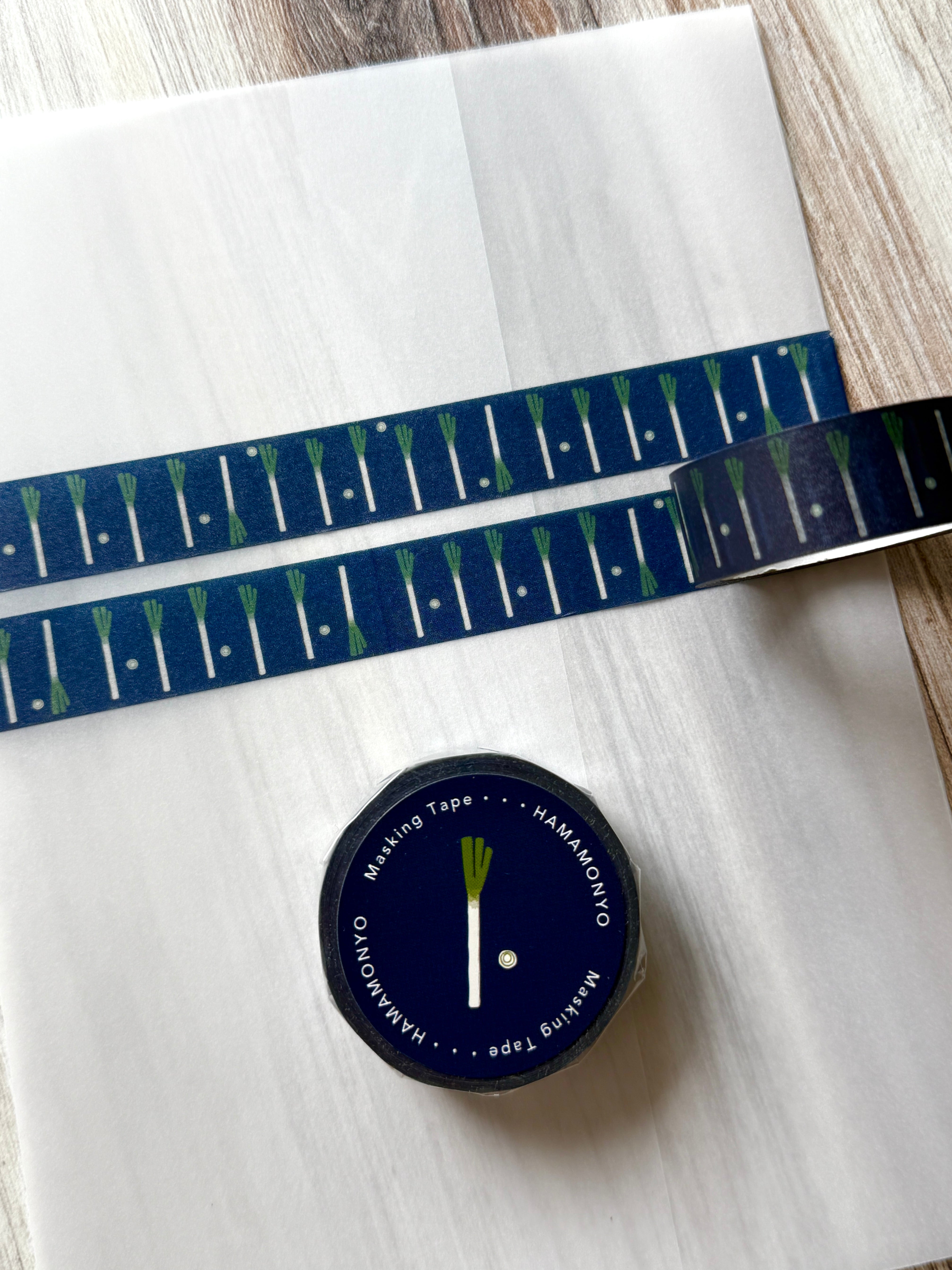 [Hamamonyo] Scallion • Spring Onion washi tape
