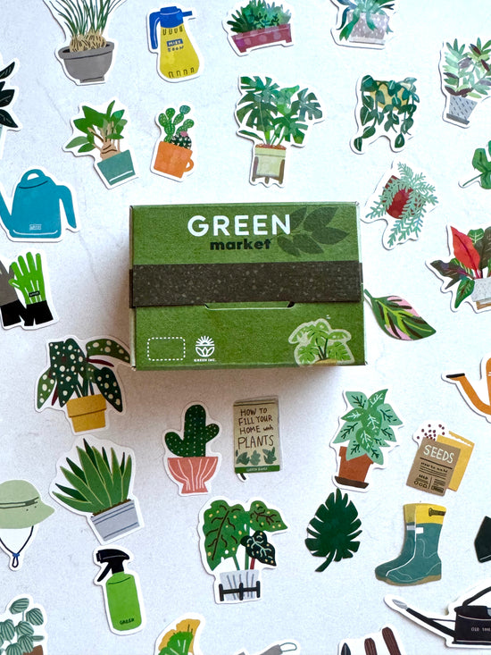 [Greeting Life] Succulent Plants 🪴 Delivery Box flake stickers
