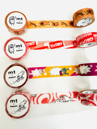 [mt] dagashi x big katsu and yotchan series washi tape