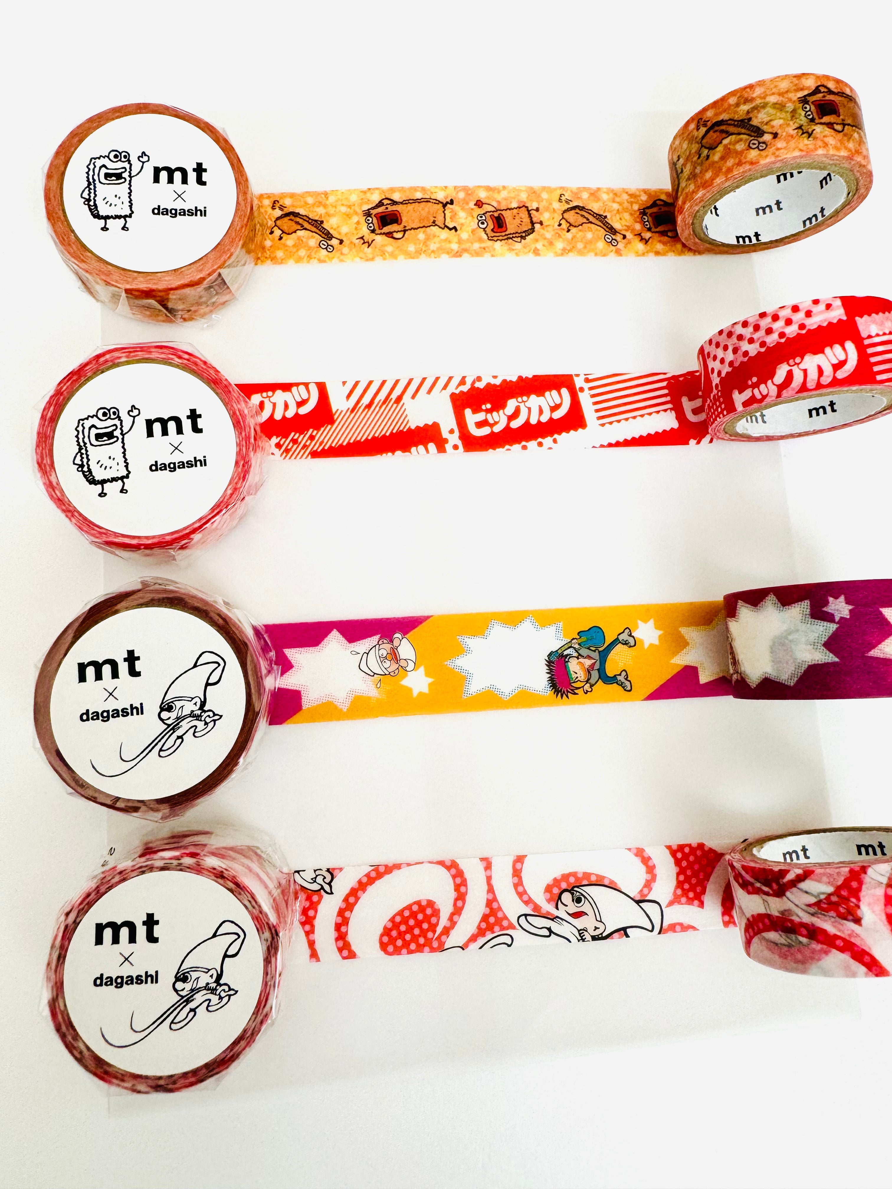 [mt] dagashi x big katsu and yotchan series washi tape