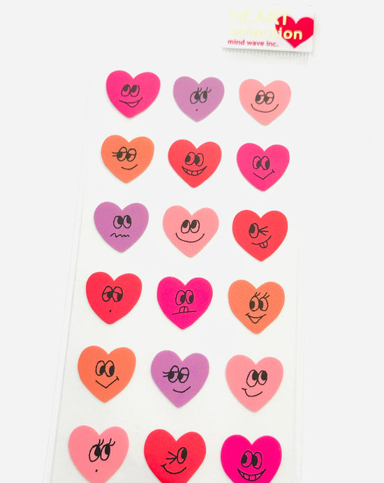 [MIND WAVE] Emoji Hearts sticker sheet