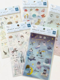[SEAL-DO] Shinzi Katoh x Kira Kira Hologram Layer sticker sheet: Animals in Snow and Ice