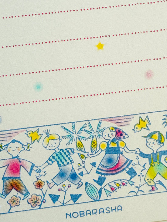 [Nobarasha] Children Dance & Konpeito Letter Writing sheets