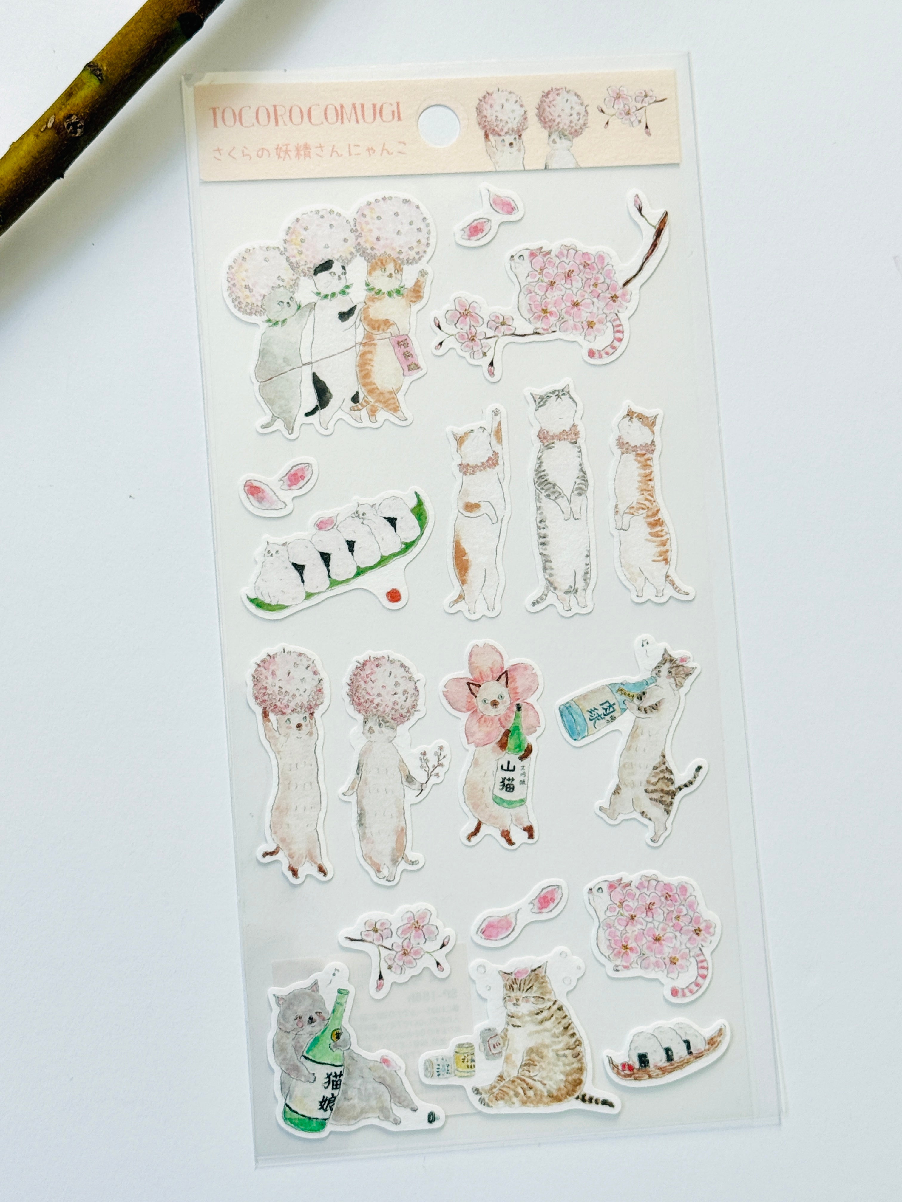 [TOCORO COMUGI] Tipsy Hanami Celebration sticker sheet