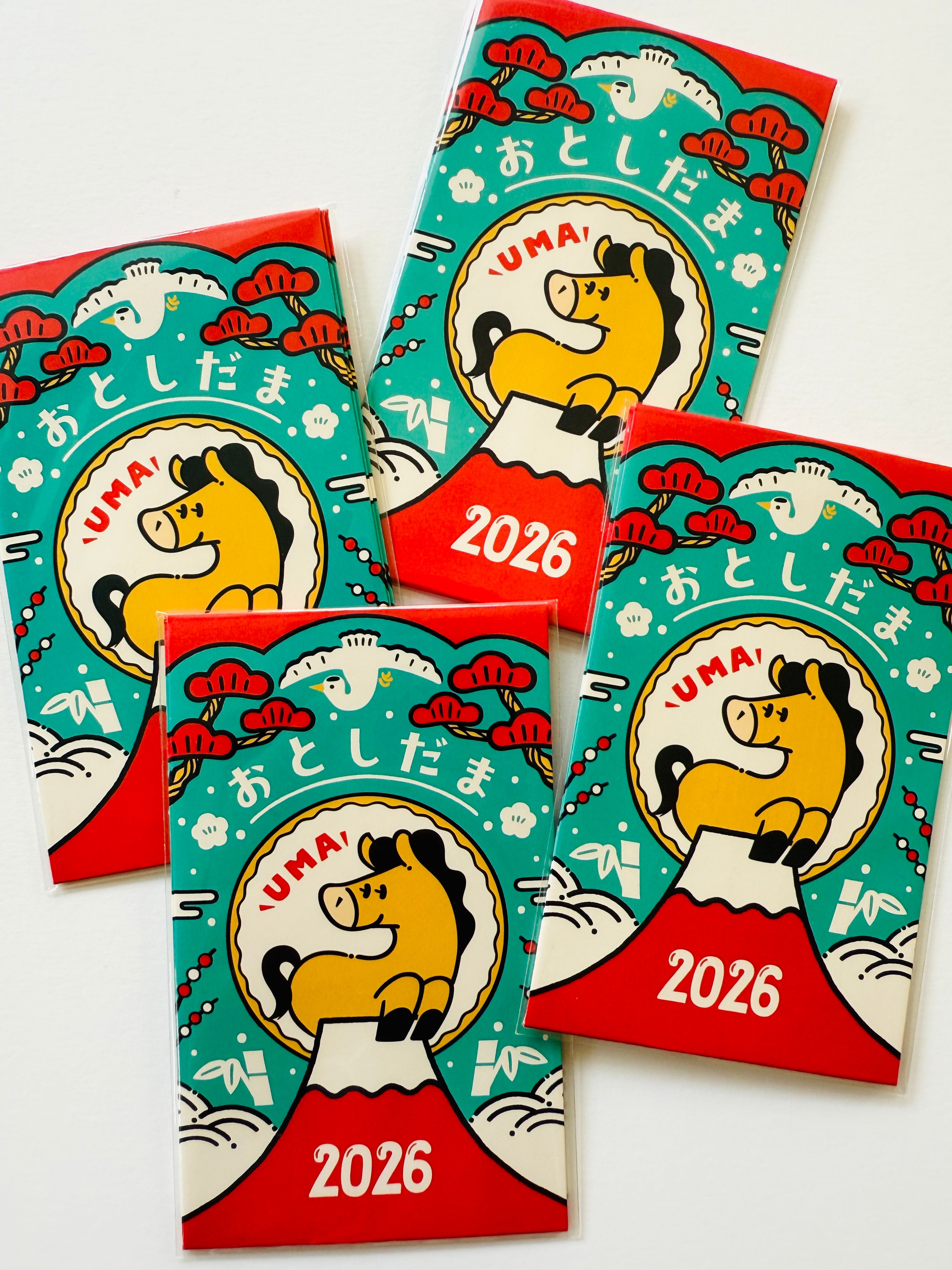 [ob1toy] 2026 Year of the Horse • Otoshidama mini envelope • set of 3