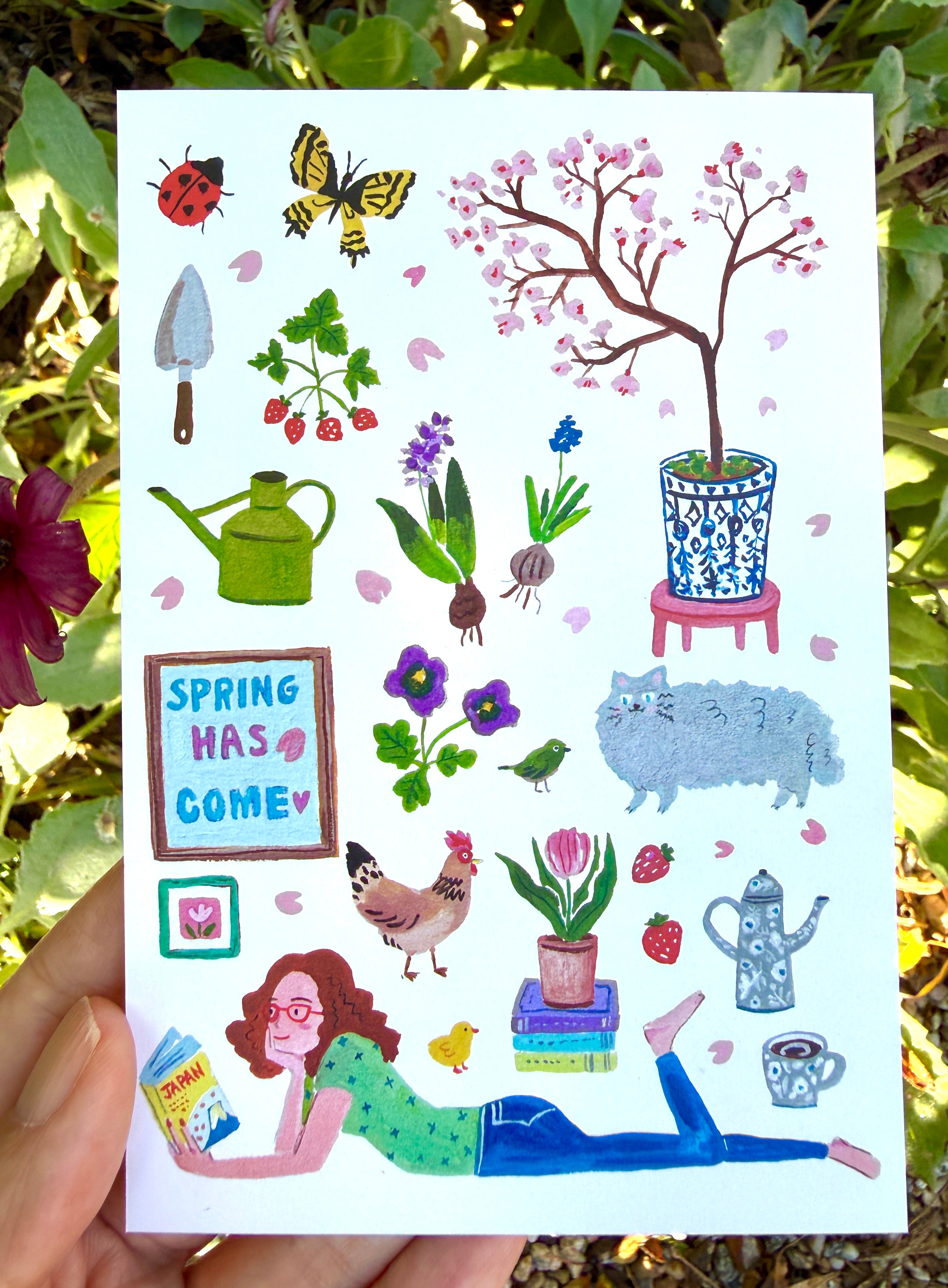 [Yuh Takahashi] Spring Has Come postcard