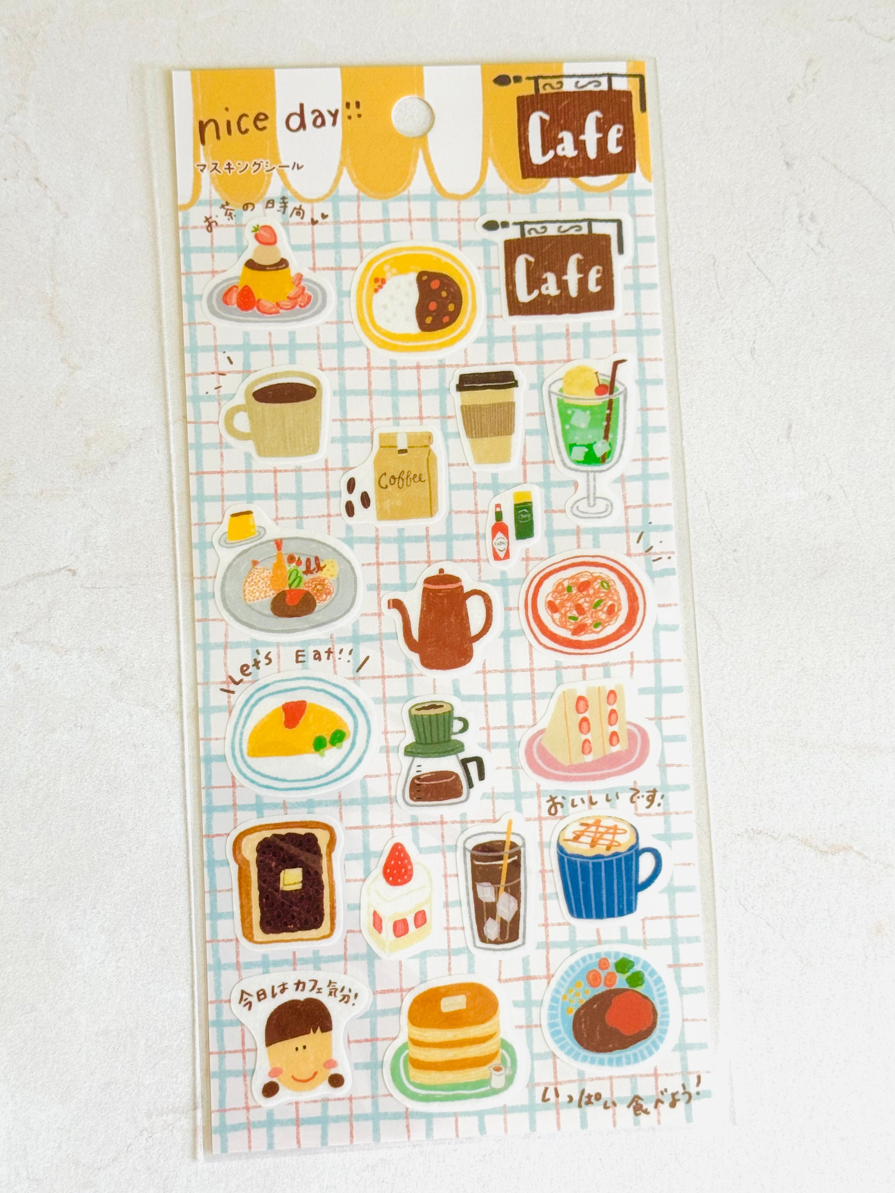 [Tomatomayu] nice day!! Cafe sticker sheet x SAIEN