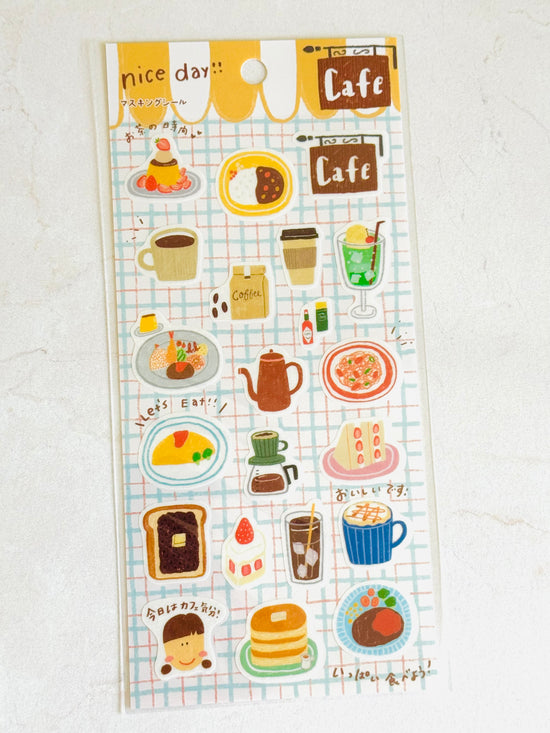 [Tomatomayu] nice day!! Cafe sticker sheet x SAIEN