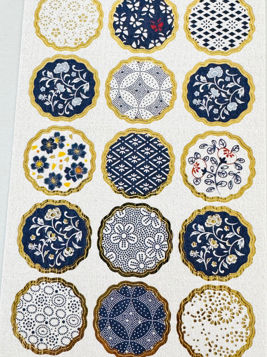 [NB] Blue Textiles sticker sheet