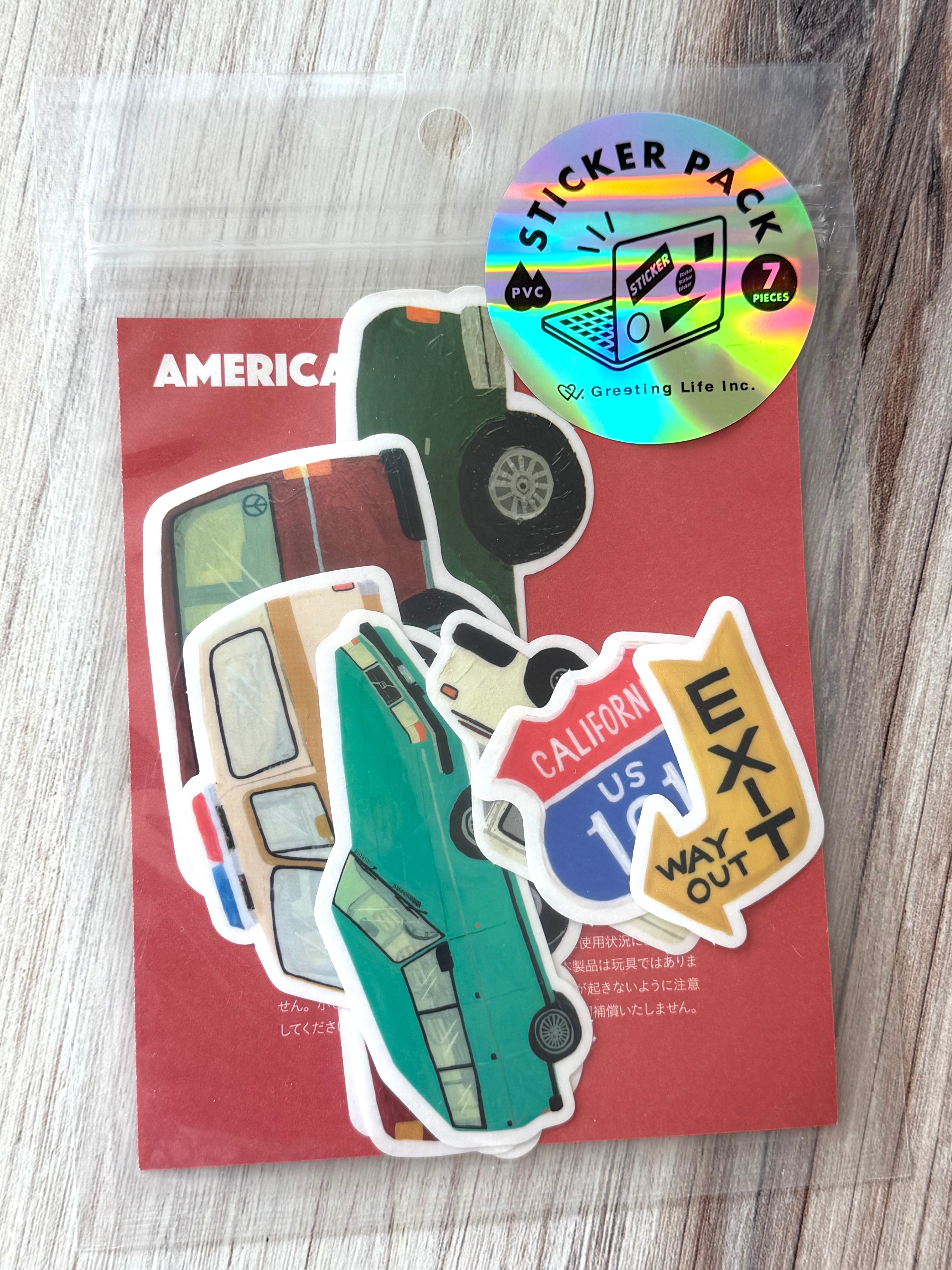 [Greeting Life] Road Vehicles sticker decal
