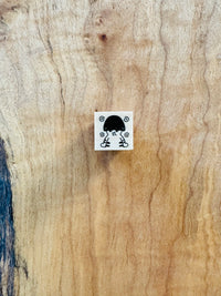 [Mushroom Cat] Everyday mini rubber stamps