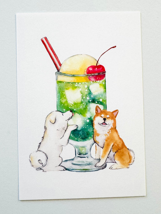 [Natsuka Murata] Shiba Cafe series: Melon Soda postcard