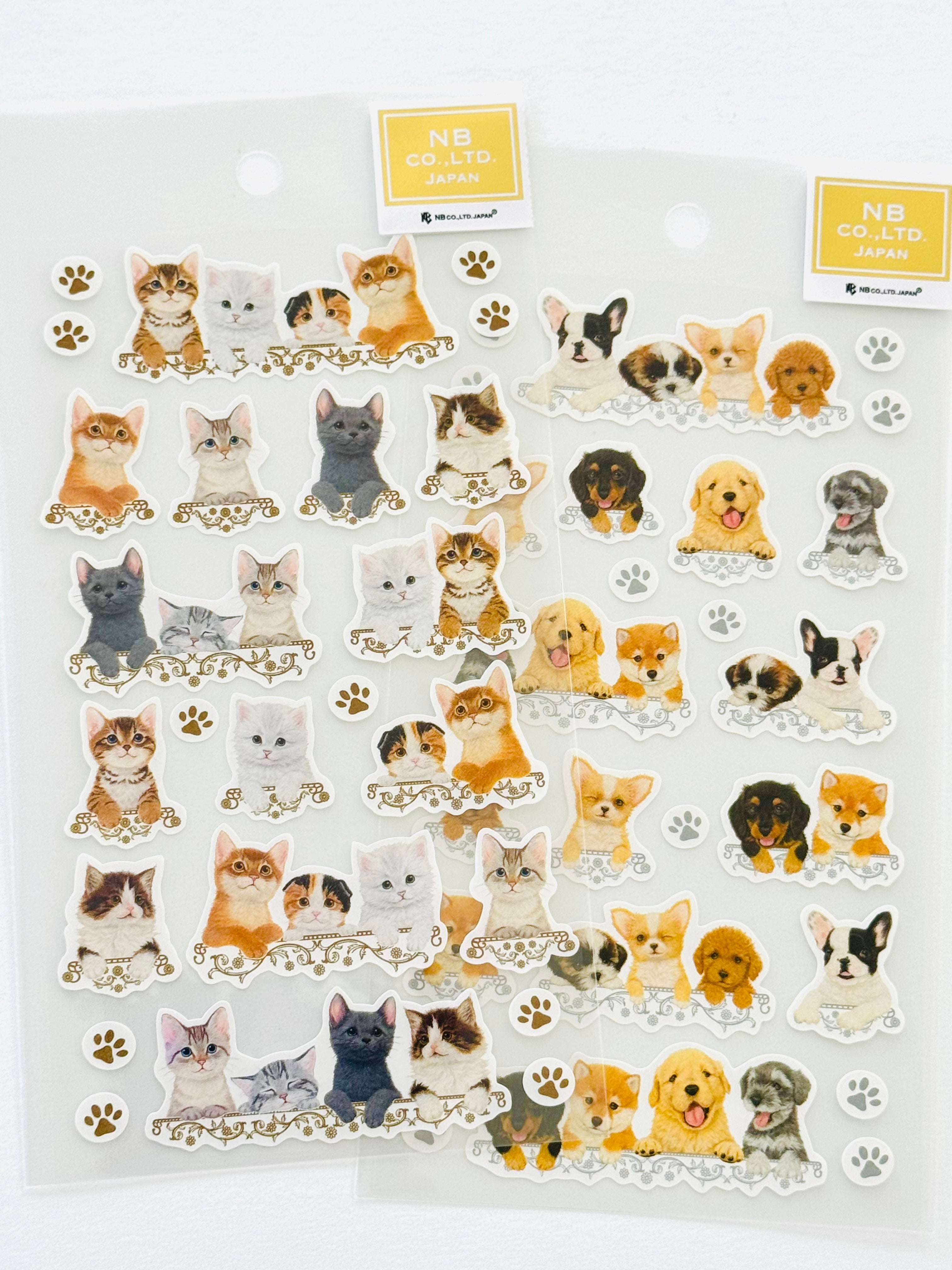 [NB] Kittens & Puppies sticker sheet