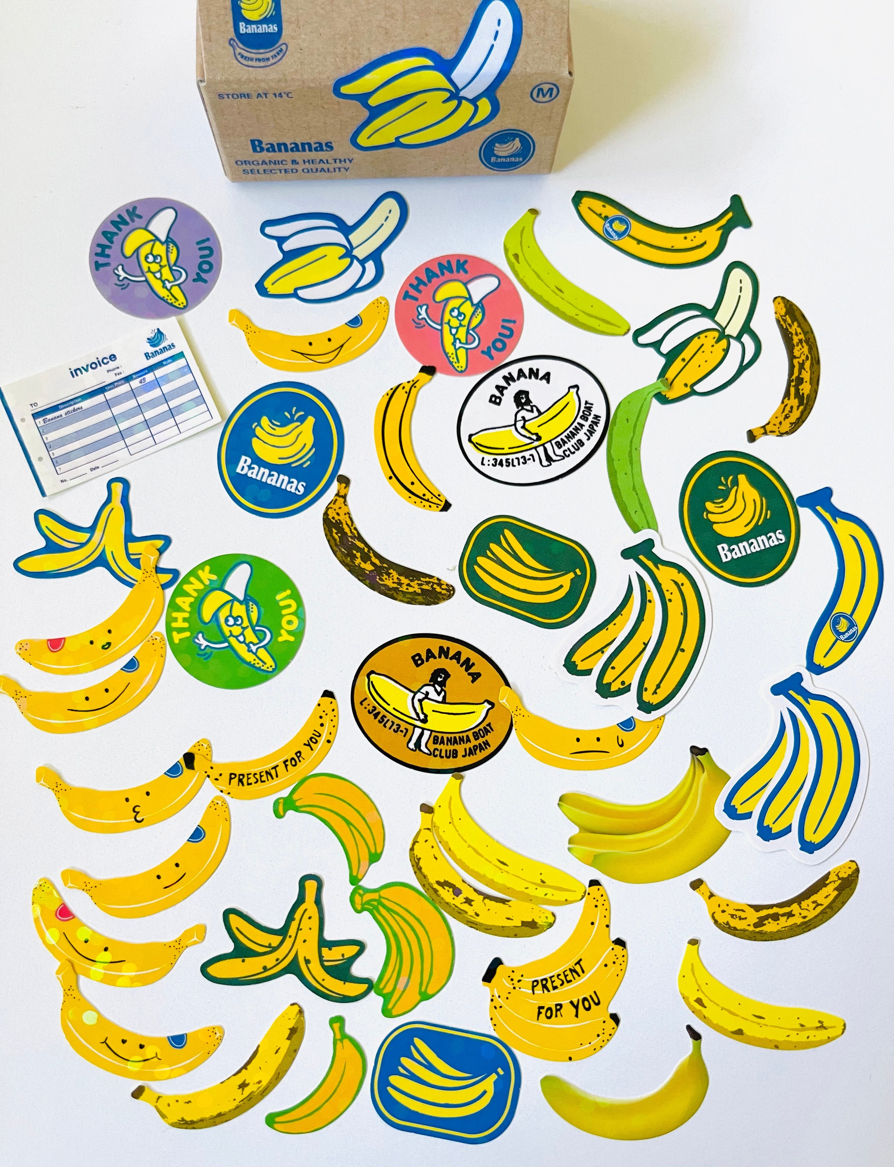 [Greeting Life] Bananas 🍌 Delivery Box flake stickers