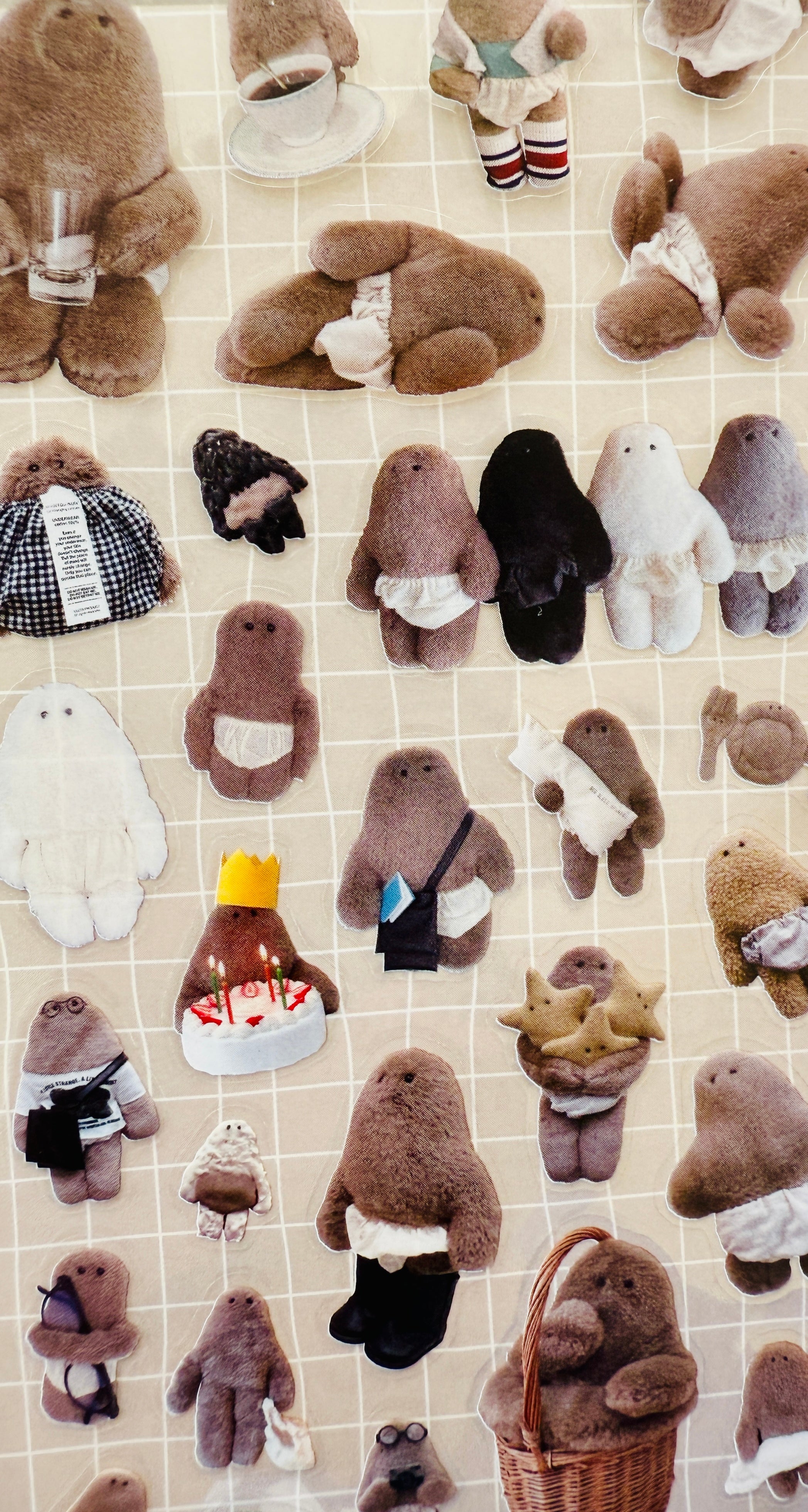 [LOTA] Creators Circus collab x OPANTSU-KUN (Underwear Plush) sticker sheet