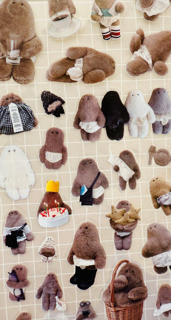 [LOTA] Creators Circus collab x OPANTSU-KUN (Underwear Plush) sticker sheet