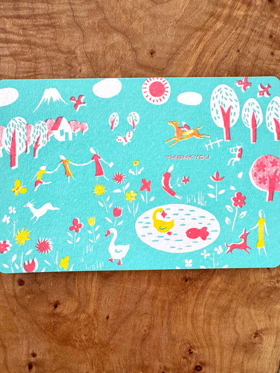 [Nobarasha] Thank You Book Page postcard