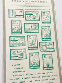 oeda letterpress: uncut stamp style (last stock)