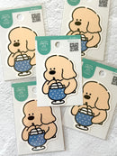 [tasocurry] Puppy Loves Blue Cream Soda decal sticker
