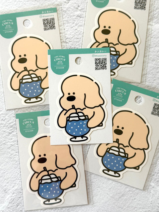 [tasocurry] Puppy Loves Blue Cream Soda decal sticker