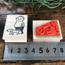 [RiraRira Hanko] Uncle Iwai Dog Walker rubber stamp