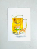 [Natsuka Murata] Shiba Delicious Summer series: Beer postcard
