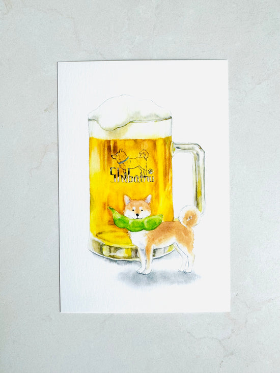 [Natsuka Murata] Shiba Delicious Summer series: Beer postcard