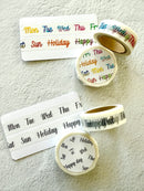 [Bechori] Days of the Week washi tape