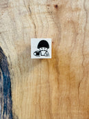 [Mushroom Cat] Everyday mini rubber stamps