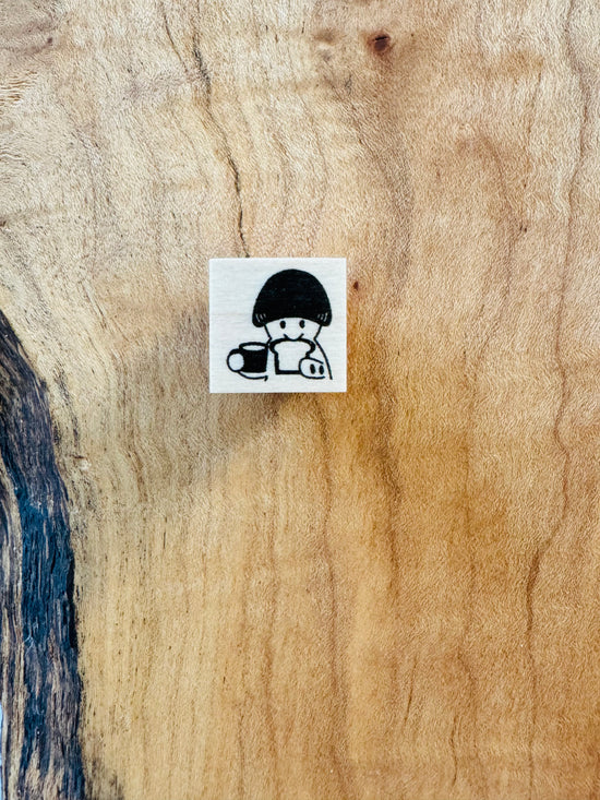 [Mushroom Cat] Everyday mini rubber stamps