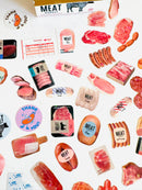 [Greeting Life] Meat 🥩 Delivery Box flake stickers